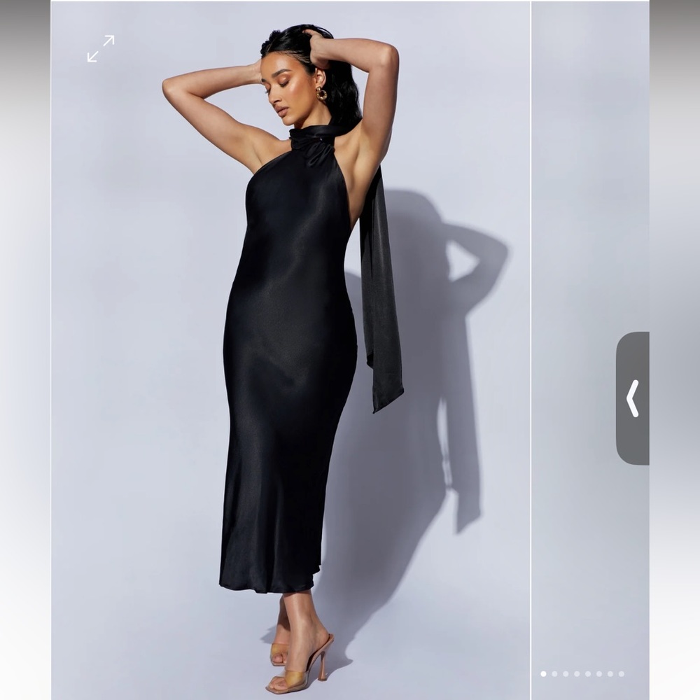 Meshki Midi black dress